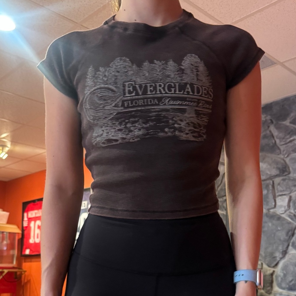 Everglades Grey Brown Women's Top